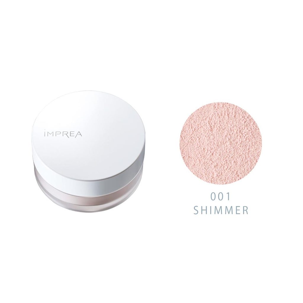 インプレア フェイスパウダー 001（SHIMMER）の色見本